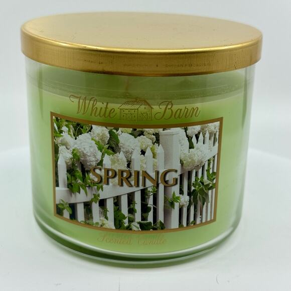 Bath & Body Works/ White Barn "Spring" 3-wick candle 14.5oz - Picture 1 of 5